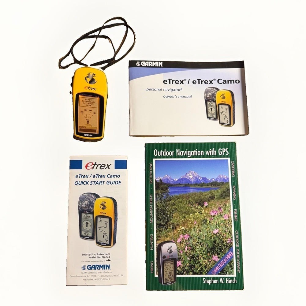 Garmin Etrex Yellow Black 12-Channels 2.6" Display Handheld Hiking GPS Navigator